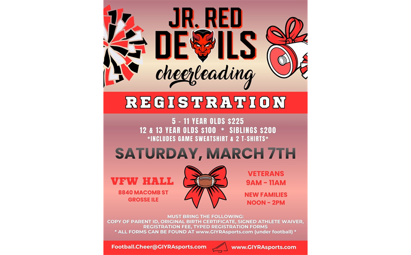 Cheer Registration